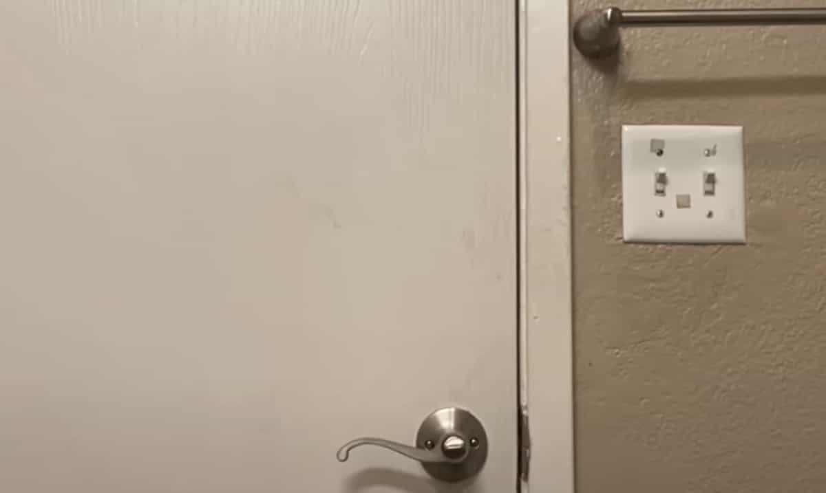 White Bathroom Door